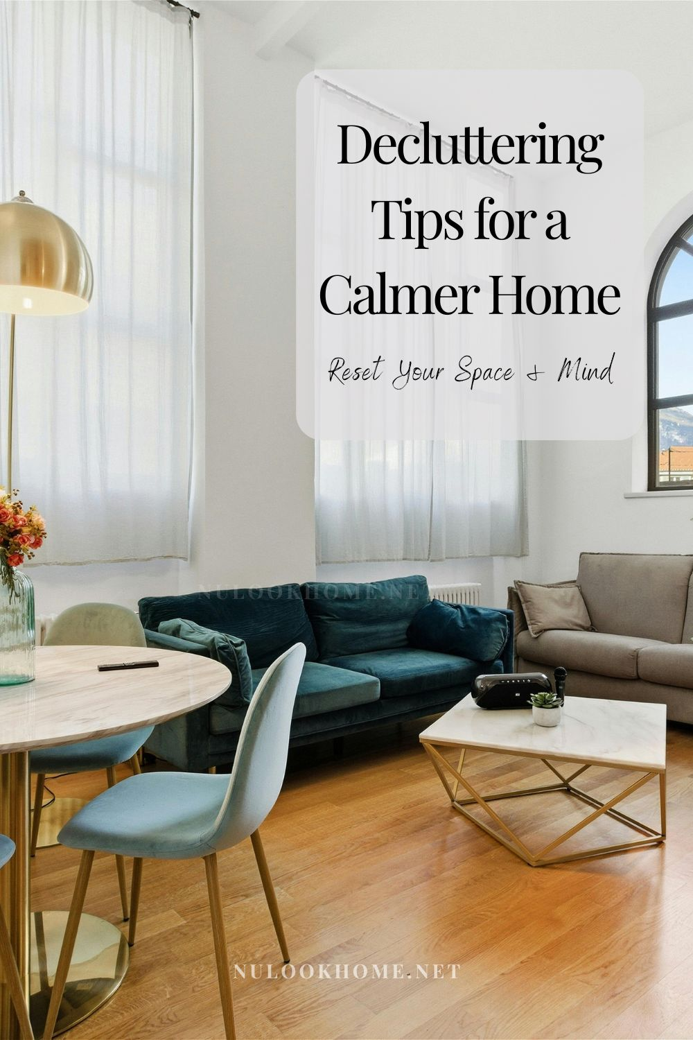 Refresh your space this spring with these decluttering tips for a calmer home. Create a light, neutral, clutter-free home for the season.