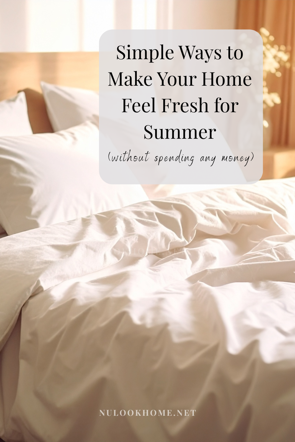 Refresh your home for summer using neutral decor with these simple and affordable styling ideas. Learn how to create a light, airy, and calming summer home aesthetic.